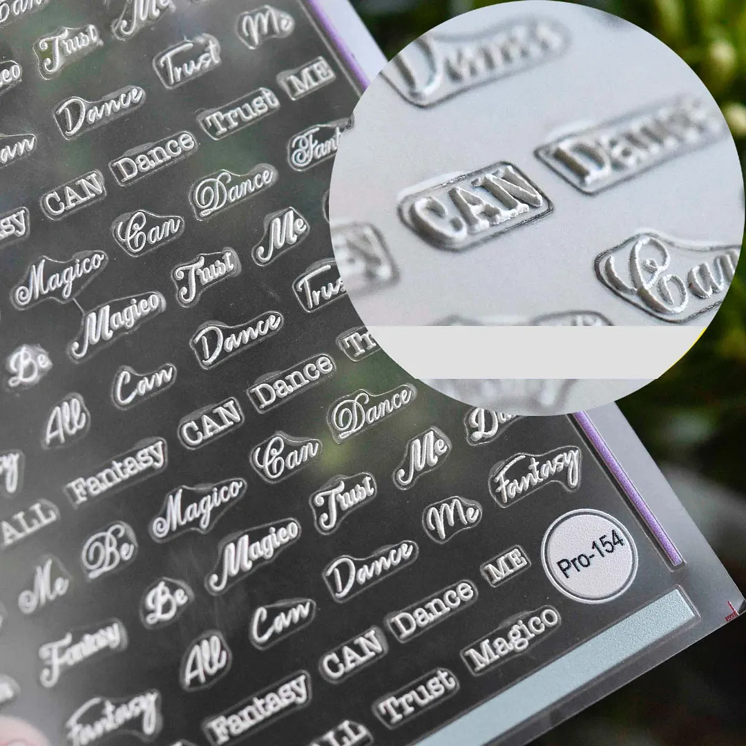 1pc 3D Desgin Nail Slide Decals Butterfly Pattern Acrylic Engraved Nail Sticker Winter Sweater-Nail Inspo