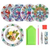 4 PCS Christmas Diamond Painting Placemat Kit for Home Kitchen Parties & Camping