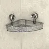 Glacier Pattern Transparent Shower Storage Rack Punch-Free Suction Cup Shelf