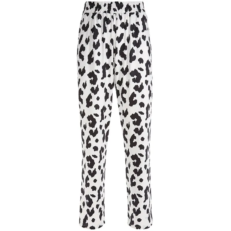 HEYounGIRL Zebra Animal Print Elegant Pants Capris Harajuku High Waist Trousers Ladies Casual Office Pants Women Streetwear 2021