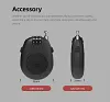 Retractable Cable Combination Lock 27 Inch Security Code Lock Steel ABS Padlock for Luggage Travel, Skis, Bicycles, Strollers, Suitcases and Helmets