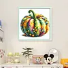 Watercolor Pumpkin-11CT Stamped Cross Stitch 45*45cm/17.72*17.72in
