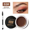 Matte Brown Black Wild Eyebrow Cream 3D Natural Tint Eyebrow Enhancers Gel Wax Waterproof Lasting Eye Makeup Cosmetic Tools