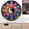 Yin Yang Lotus Acrylic DIY Diamond Painting Clock Kit Diamond Art Clock