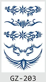 Temporary Tattoos Stickers Geometry Flower Snake Scorpion Juice Ink Lasting Waterproof Arm Chest Waist Hip Realistic Fake Tatoo