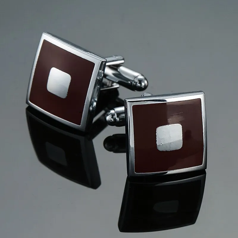 French Shirt Cufflinks Buttons High Quality Copper Material Laser Metal Men's Business Party High-grade Classic Cuff Link Unisex