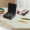 (US Local)PU Butterfly Flower Diamond Painting Notecard Box with 160 Sheets of Paper
