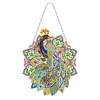 5D DIY Special Shaped Diamond Painting Christmas Hanging Wreath With Lamp String Kit