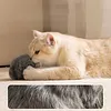5pcs 3 Inch Rabbit Fur Ball Cat Toy Furry Catnip Toy Ball for Kicks & Games