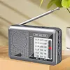 Portable Radio with Rechargeable Battery & Earphone FM AM SW Radio Pocket Radio
