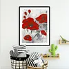 11CT Counted/Stamped Red Poppy-Cross Stitch-40*50cm