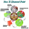 6PCS Special Shape Diamond Painting Coasters Kits (Bee Stain Glass )