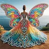 Diamond Painting-DIY Crystal Rhinestone Wings Girl
