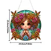 >SALE<Double Sided Special Shape Cute Girl Diamond Painting Hanging Pendant for Wall