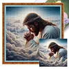 Praying Man - 11CT Stamped Cross Stitch - 40*40cm