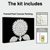 DIY Pearl Painting Sunflower for Home Wall Decor with Frame(20x30cm)