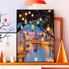 Diamond Painting-DIY Full Round Drill Town River