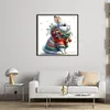 Winter Rabbit-18CT Stamped Cross Stitch 30*30cm/11.81*11.81in