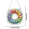 Acrylic Easter Egg Wreath - 5D DIY Craft Pendant