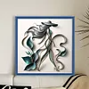 Woman-11CT Stamped Cross Stitch 40*40cm