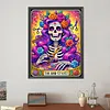 Diamond Painting -5D Full Round Drill Barber Skull(40x50cm)