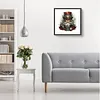 (US Local)Paint By Numbers Kit On Canvas DIY Oil Art Santa Claus Picture Home Decor40x40cm