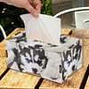 Wooden Colorful Pattern 5D Diamond Painting Tissue Holder Diamond Art Tissue Box