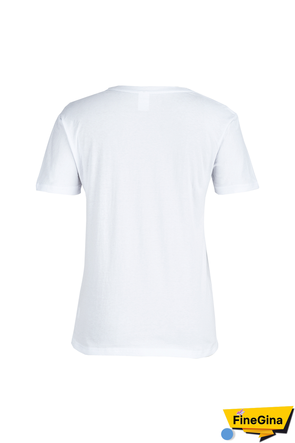White Daily Print Patchwork O Neck T-Shirts