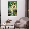 (US Local)Beauty 5D DIY Full Drill Round Big Size Diamond Painting Kit for Home Wall Decor 40x70cm 