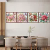 (US Local)4pcs/set Flower-Special Shaped Diamond Painting Kit(30x30cm)
