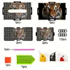 Wooden Colorful Pattern 5D Diamond Painting Tissue Holder Diamond Art Tissue Box
