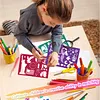 (US Local)35 Pieces Drawing Stencils Tool Set Drawing Templates for Drawing and Painting 