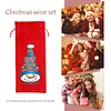 5D DIY Special Shaped Drill Diamond Painting Christmas Snowman Wine Bottle Bags Covers Kits