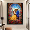 (Big Size)Beauty And The Beast - 11CT Stamped Cross Stitch 50*70cm/19.69*27.56in