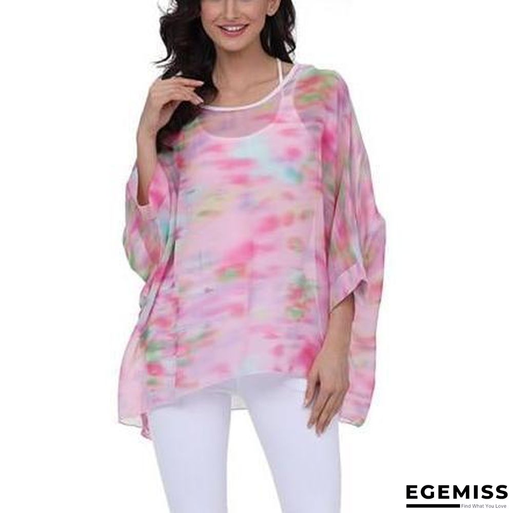 6XL Plus Size Women Chiffon Blouse Shirt Batwing Sleeve Tops Blouses | EGEMISS
