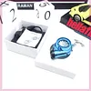 Car Turbo Cigarette Lighter USB Rechargeable Windproof Flameless Arc Lighter Keychain