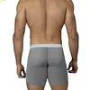 Men's Sheer Ice Silk Boxer Briefs Sexy Super Thin Seamless Trunk Underwear Bulge Pouch Panties