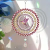 DIY Diamond Painting Double-sided Rotatable Snowman Hanging Wind Chime Suncatcher Hanging Kit