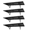 [US Local Warehouse] 4-Pack Heavy Duty Garage Wall Shelving 48.03x18.11x8.66in Garage Storage Rack Floating Shelves 1000 lbs Load Capacity for Power Tools Garden Supplies