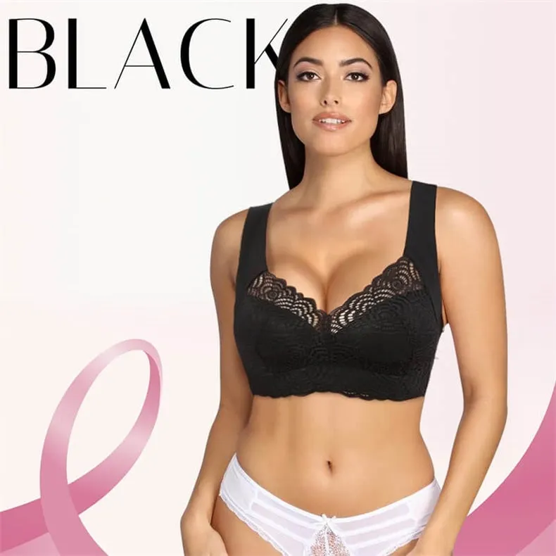 ExSecret - Ultimate Lift Full-Figure Seamless Lace Cut-Out Bra, Comfortable and Breathable Without Restraint
