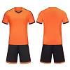 Customized football uniform suit men's and women's adult children's short-sleeved jersey light plate printing number Training Competition team uniform group purchase