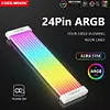 COOLMOON Light Strip 8Pin/24Pin ARGB Power Supply Decorative Line 5V Sync Replacement Multifunctional DIY for Power Supply Unit
