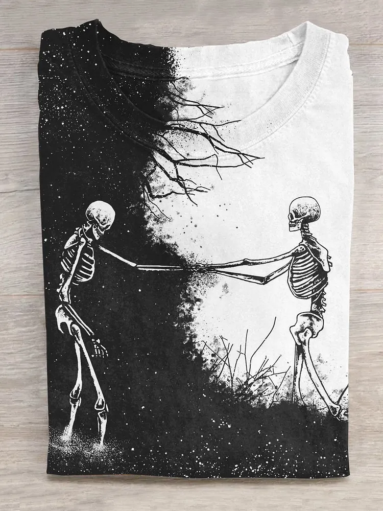 Unisex Halloween Skull T-shirt