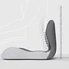 Memory Foam L-Shaped Integrated Seat Cushion with Lumbar Support Sitting Pillow
