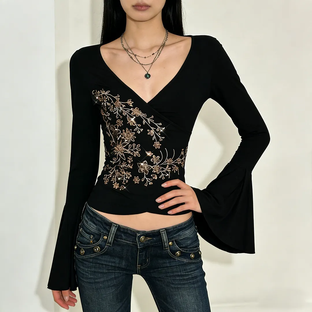 Nigikala Nigikala Street Hottie Sports Suit Letter-Print Sling Hanging Neck Repair T-Shirt With Micro-Tlave Casual Two-Piece Set
