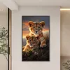 (Big Size)Leopard - 11CT Stamped Cross Stitch - 40*65cm - Animal