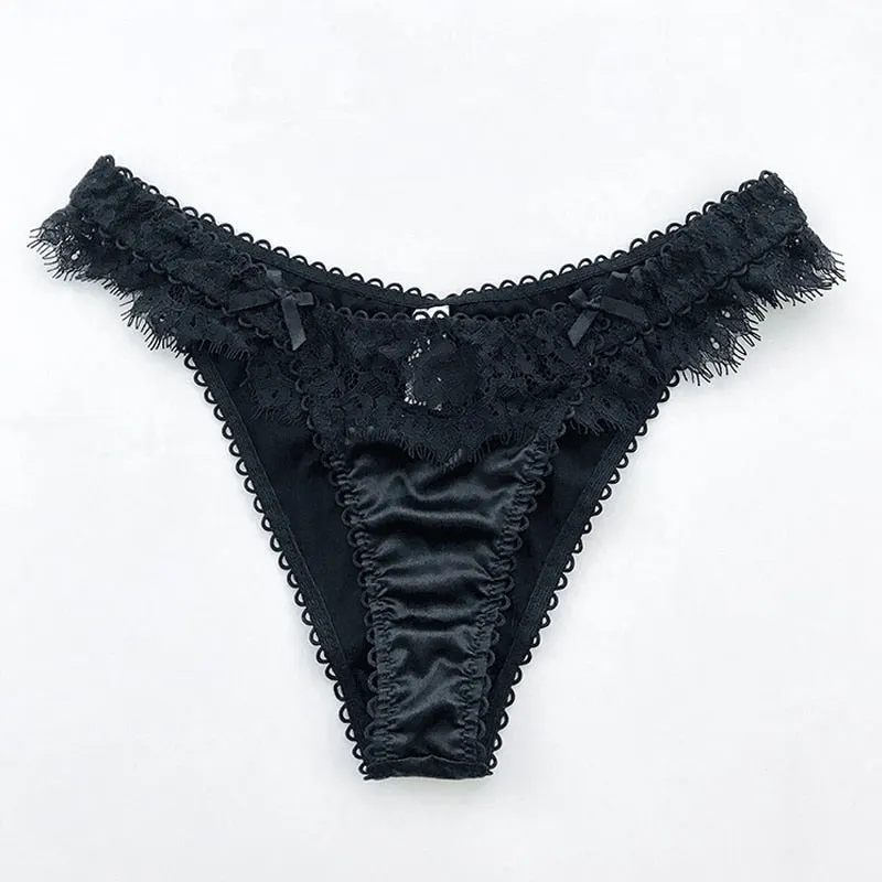Sexy Lace Panties Women G String Comfort Breathable Briefs Lingerie Seamless Low Waist Thong Intimates Underwear lenceria mujer