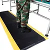 [US Local Warehouse] Anti Fatigue Mat 144x36inch Standing Work Mats Thick 3/4in Black with Yellow Border for Industrial and Commercial Workplaces