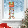 (US Local)DIY Diamond Painting Double Sided 3D Wind Chime Xmas Pendant  Hanging Kit