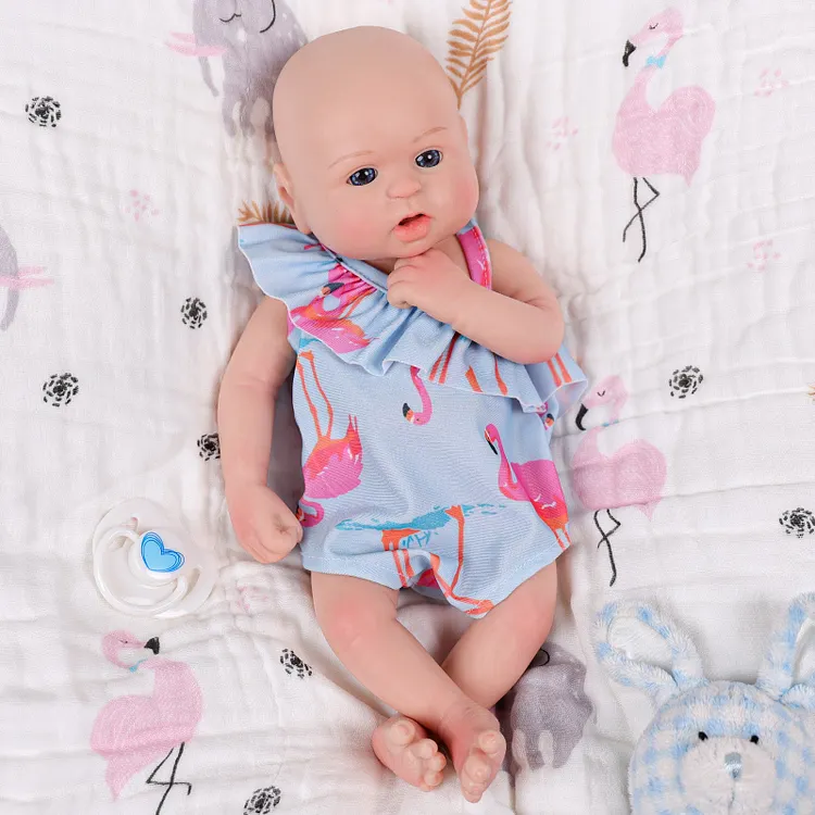 [Year Lowest Price]Babeside Bailyn 12" Realistic Silicone Quiet Baby Little Infant Girl Best Gift for Kids